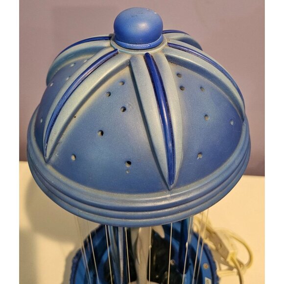 Blue Dolphin Rain Lamp Dripping Oil Ocean Wave Light Working Retro Decor Vintage - Picture 8 of 12